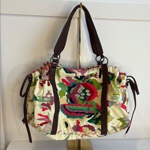 Anthropologie Jasper and Jeera  Boho Large Duffle Tote